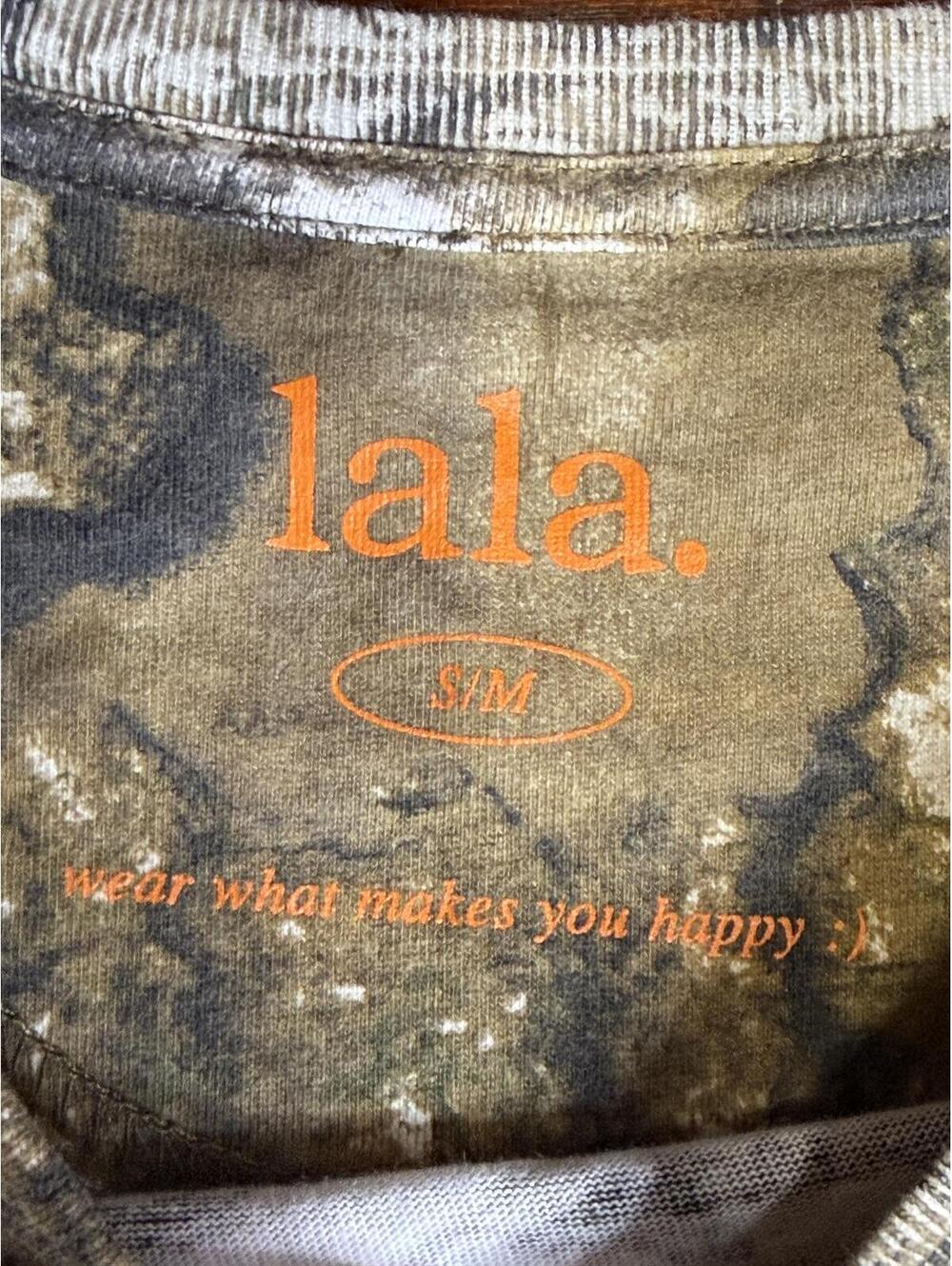 Dressed in Lala - The World Needs Your Magic Oversized Long Sleeve Camo Tee  S/M - Picture 6 of 6